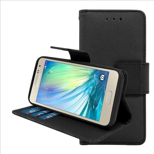 Samsung Galaxy A3 Leather Wallet Pouch Case Cover Image 7