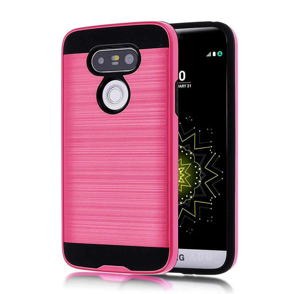 LG G5 Hybrid Metal Brushed Shockproof Tough Case Cover Image 3