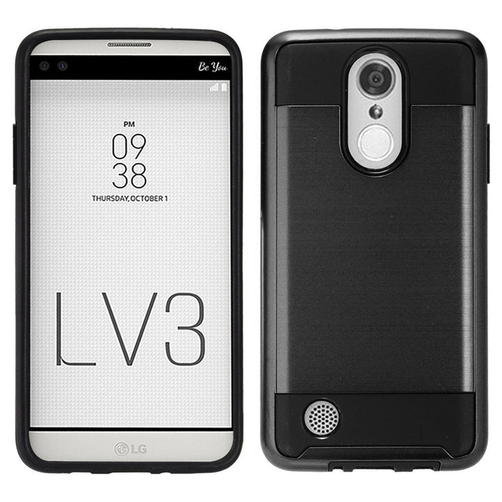 LG LV3 / MS210 / Aristo Hybrid Metal Brushed Shockproof Tough Case Cover Image 8