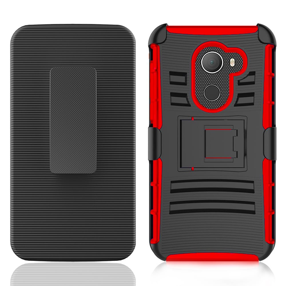 Alcatel A30 Plus / A30 Fierce 2017 / REVVL / Walters / 5049W Armor Belt Clip Holster Case Image 1