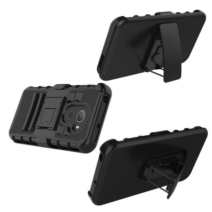 Alcatel A30 Plus / A30 Fierce 2017 / REVVL / Walters / 5049W Armor Belt Clip Holster Case Image 4