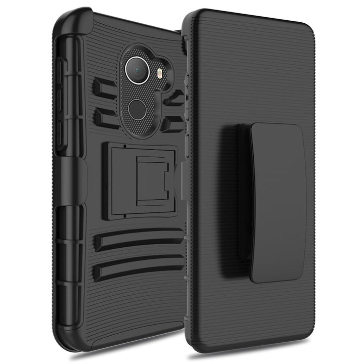 Alcatel A30 Plus / A30 Fierce 2017 / REVVL / Walters / 5049W Armor Belt Clip Holster Case Image 9