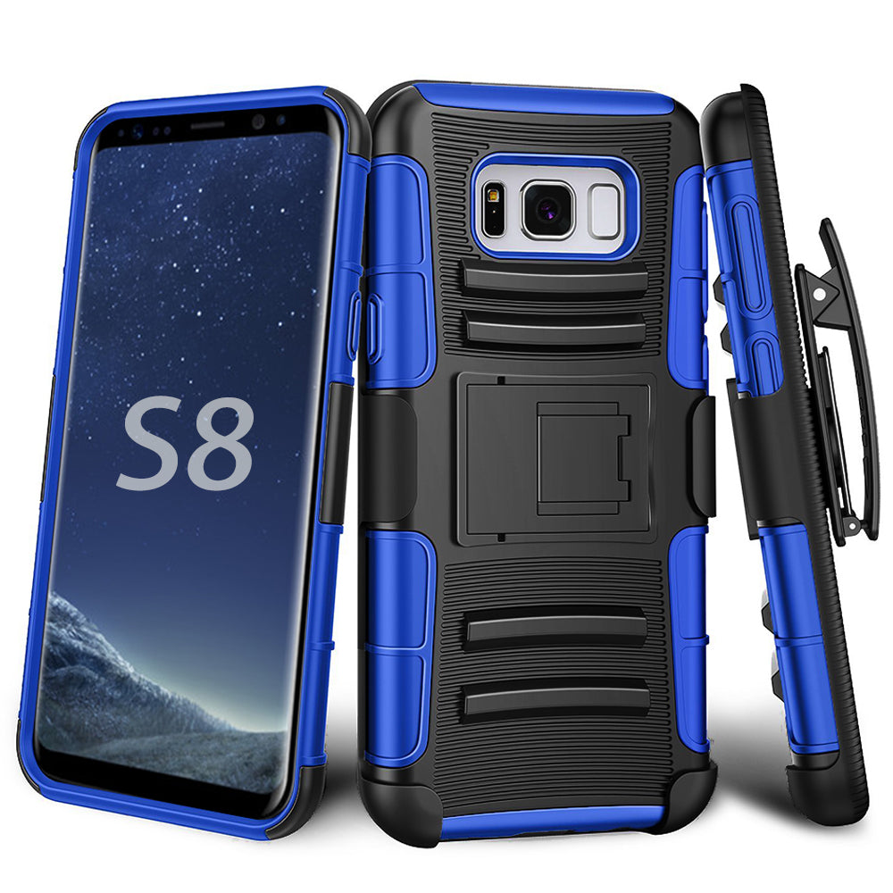 Samsung Galaxy S8 Armor Belt Clip Holster Case Cover Image 2