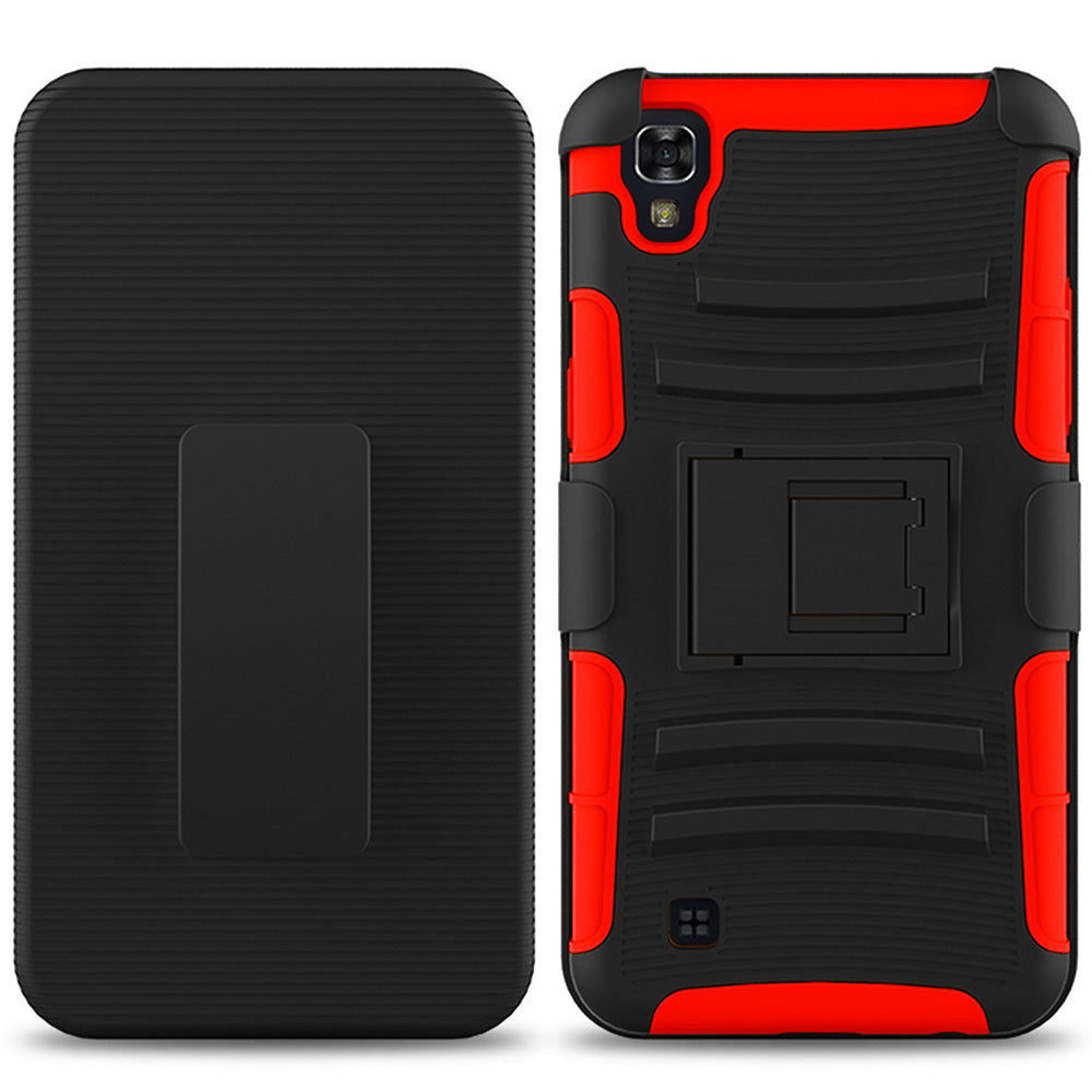 LG X Power / K210 / K6P Armor Belt Clip Holster Case Image 2