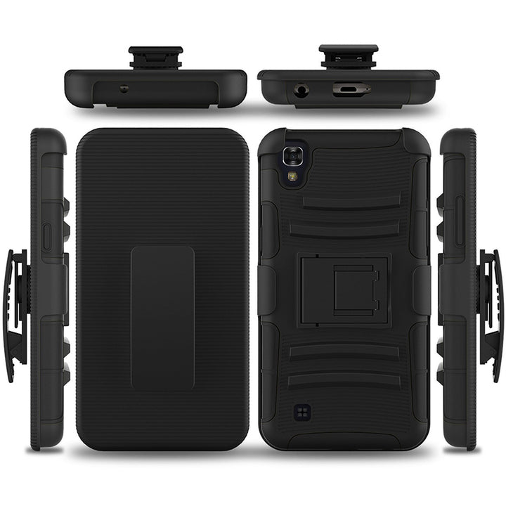 LG X Power / K210 / K6P Armor Belt Clip Holster Case Image 4