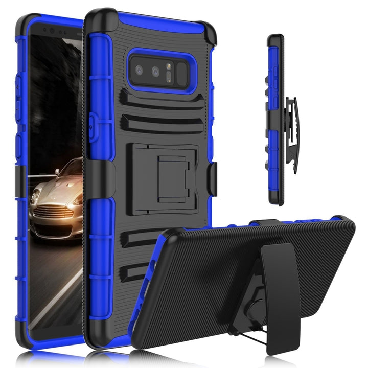 Samsung Galaxy Note 8 Armor Belt Clip Holster Case Cover Image 2