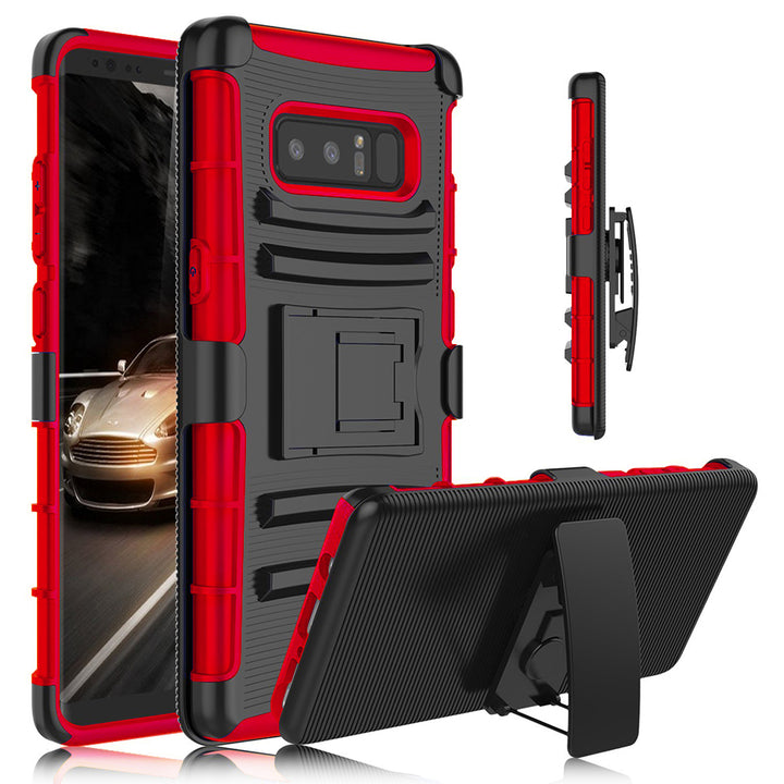 Samsung Galaxy Note 8 Armor Belt Clip Holster Case Cover Image 3