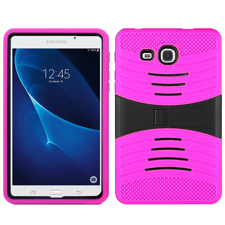 Samsung Galaxy Tab A 7.0 / T280 Hybrid Silicone Case Cover Stand Image 4