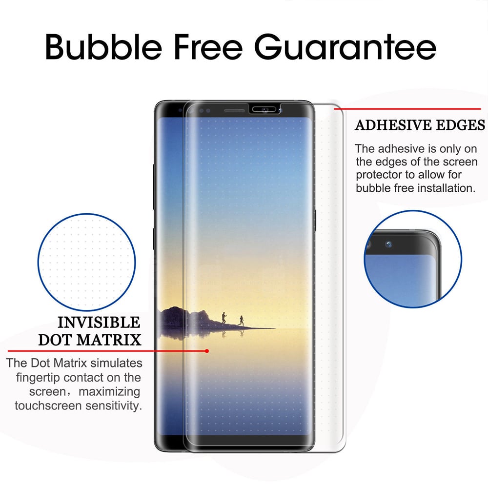 Samsung Galaxy Note 8 5D Curved Tempered Glass Screen Protector Image 1