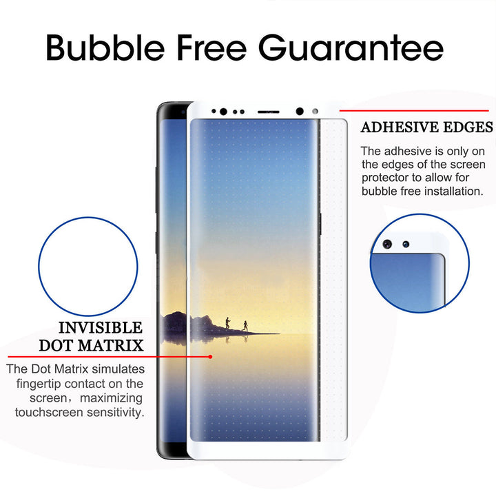 Samsung Galaxy Note 8 5D Curved Tempered Glass Screen Protector Image 3