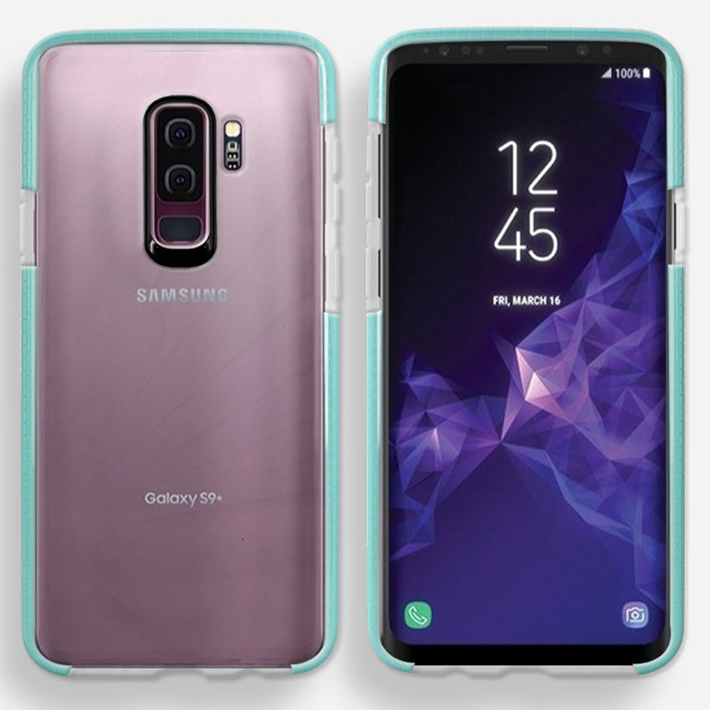 Samsung Galaxy S9 Plus Full Body Hybrid Crystal TPU Transparent Bumper Case Cover Image 3