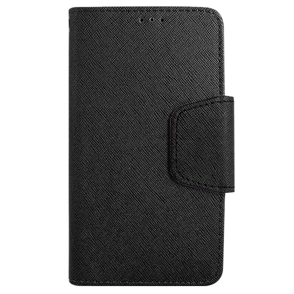 Samsung Galaxy S8 G950 Magnetic Flap Leather Wallet Case 2 Card Slots Black Image 6