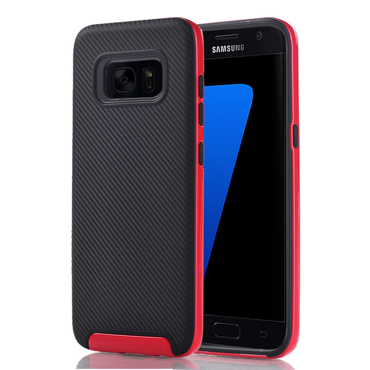 Samsung Galaxy S7 Full Body Hybrid TPU Dual Verus Hybrid Case Cover Image 4