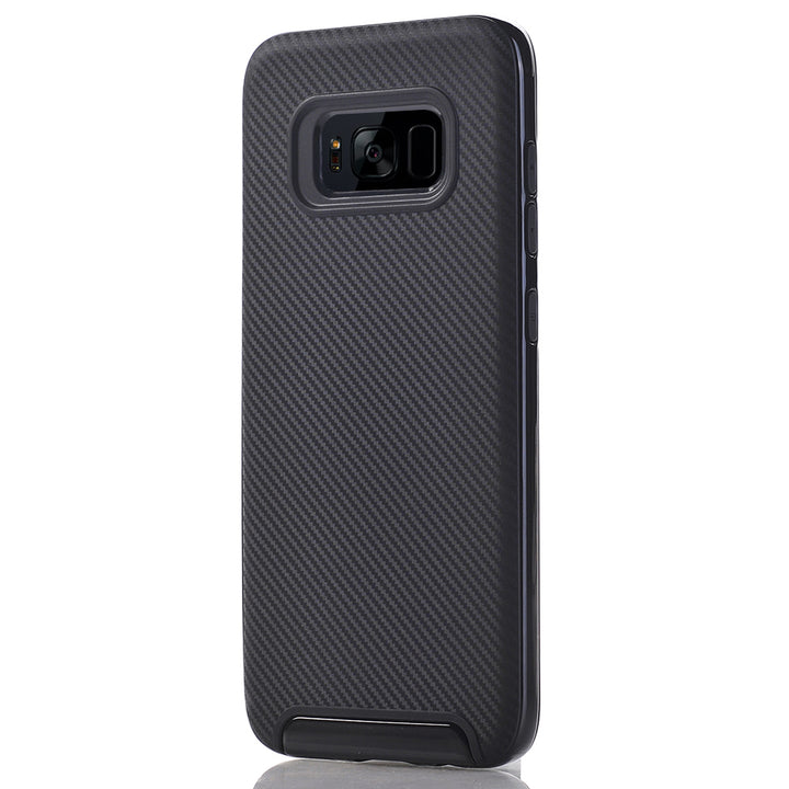 Samsung Galaxy S8 Plus Hybrid TPU Case Cover Dual Layer Shock Absorption Black Image 8