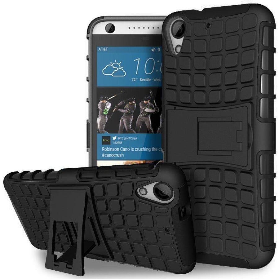 HTC Desire 530 / Desire 630 TPU Slim Rugged Hybrid Stand Case Cover Image 1