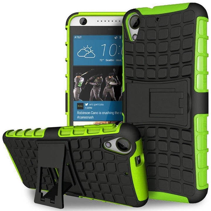 HTC Desire 530 / Desire 630 TPU Slim Rugged Hybrid Stand Case Cover Image 2