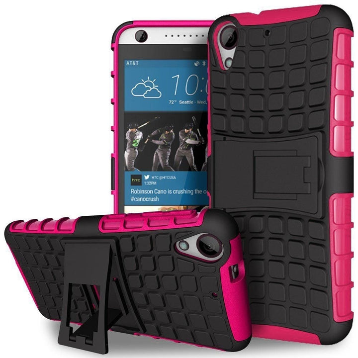 HTC Desire 530 / Desire 630 TPU Slim Rugged Hybrid Stand Case Cover Image 3