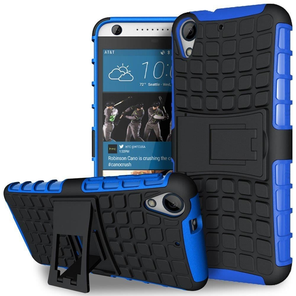 HTC Desire 530 / Desire 630 TPU Slim Rugged Hybrid Stand Case Cover Image 4