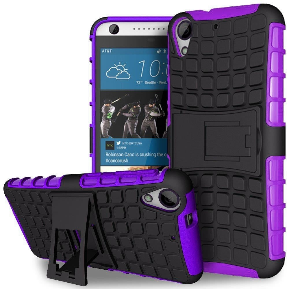 HTC Desire 530 / Desire 630 TPU Slim Rugged Hybrid Stand Case Cover Image 4