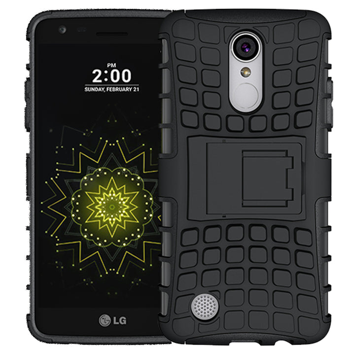 LG LV3 / MS210 / Aristo TPU Slim Rugged Hybrid Stand Case Cover Image 1