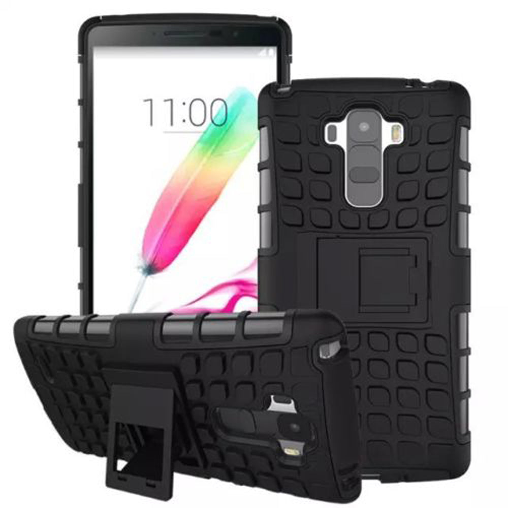 LG G Stylo LS770 TPU Slim Rugged Hybrid Stand Case Cover Image 1