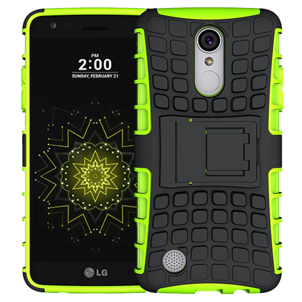 LG LV3 / MS210 / Aristo TPU Slim Rugged Hybrid Stand Case Cover Image 2