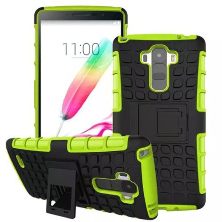 LG G Stylo LS770 TPU Slim Rugged Hybrid Stand Case Cover Image 1