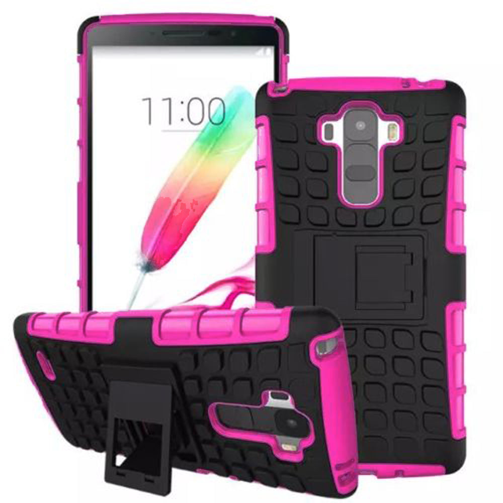 LG G Stylo LS770 TPU Slim Rugged Hybrid Stand Case Cover Image 3