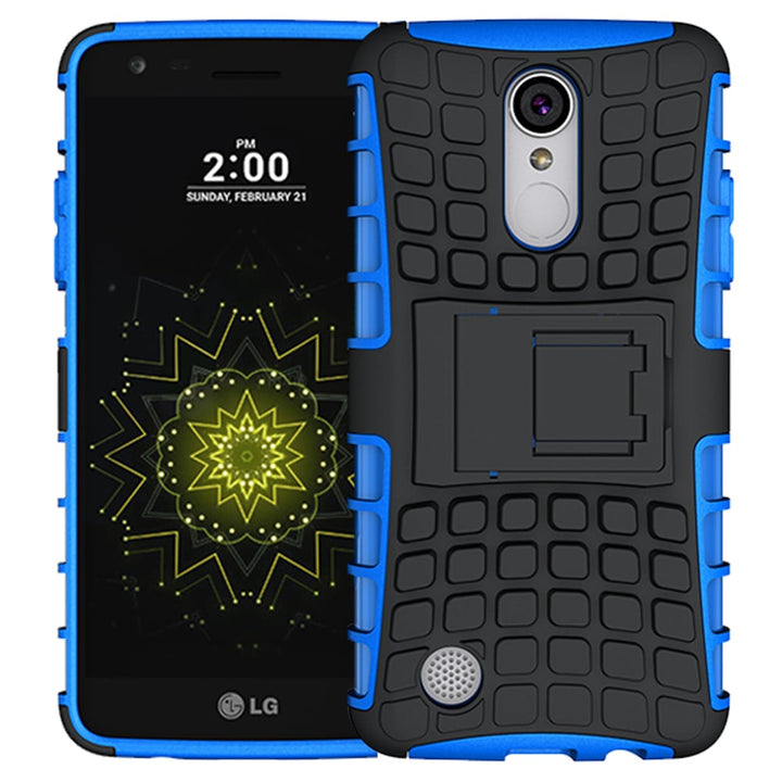 LG LV3 / MS210 / Aristo TPU Slim Rugged Hybrid Stand Case Cover Image 1