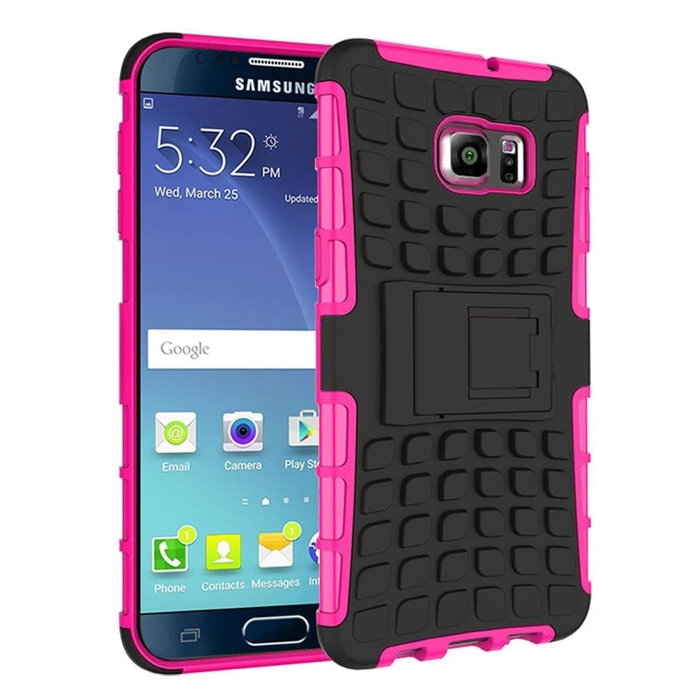 Samsung Galaxy Note 5 TPU Slim Rugged Hybrid Stand Case Cover Image 3