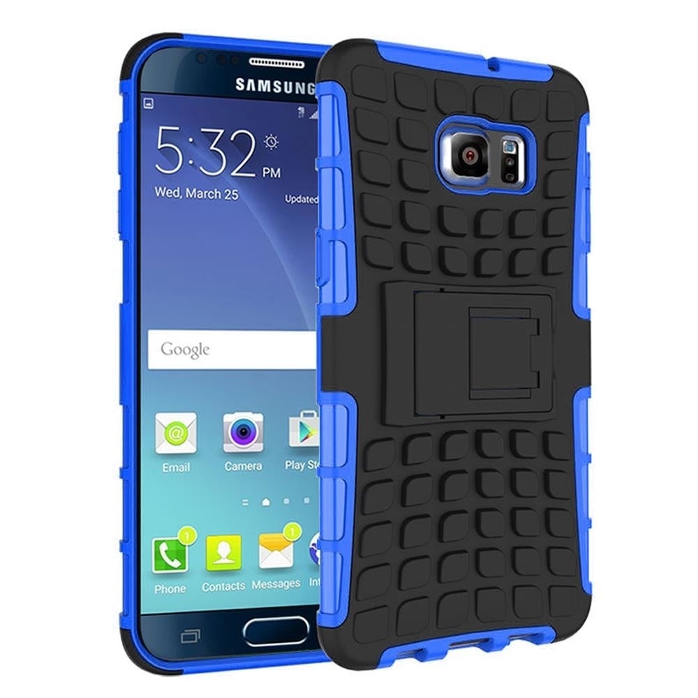 Samsung Galaxy Note 5 TPU Slim Rugged Hybrid Stand Case Cover Image 1