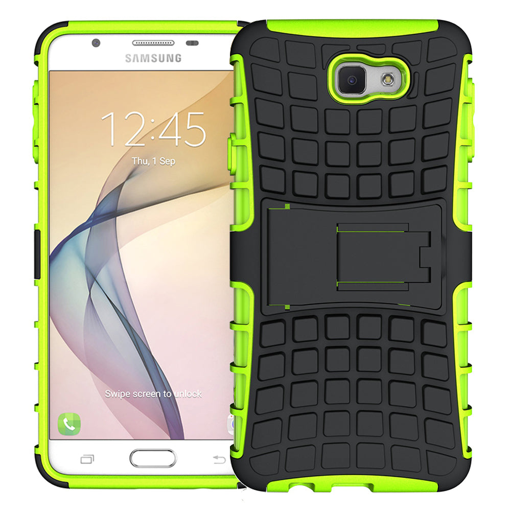 Samsung Galaxy On 7 2016 TPU Slim Rugged Hybrid Stand Case Cover Image 2