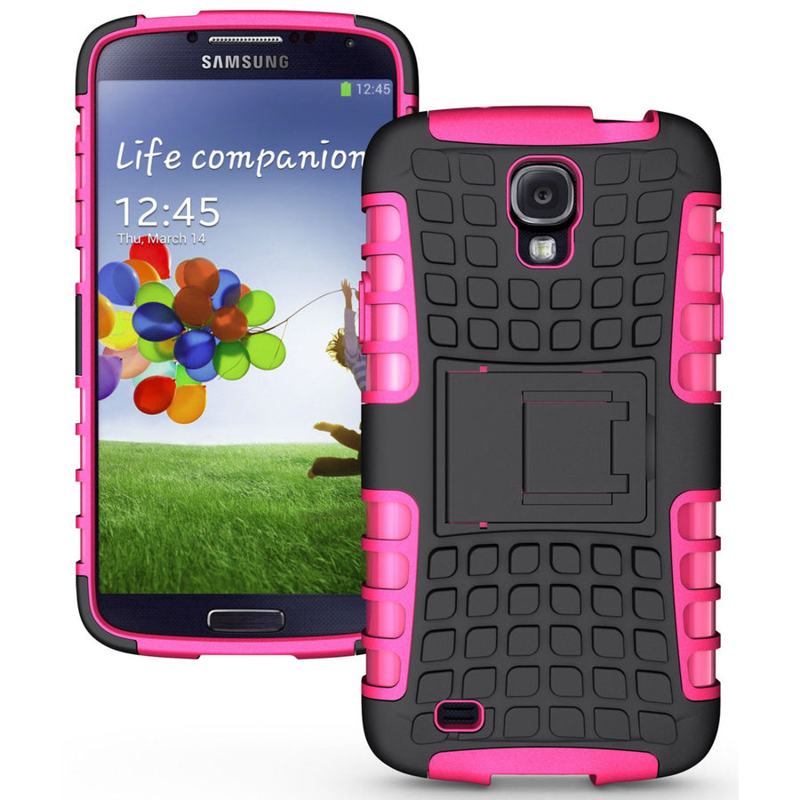 Samsung Galaxy S4 Active / i9295 TPU Slim Rugged Hybrid Stand Case Cover Image 1