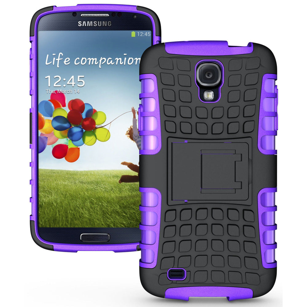 Samsung Galaxy S4 Active / i9295 TPU Slim Rugged Hybrid Stand Case Cover Image 2