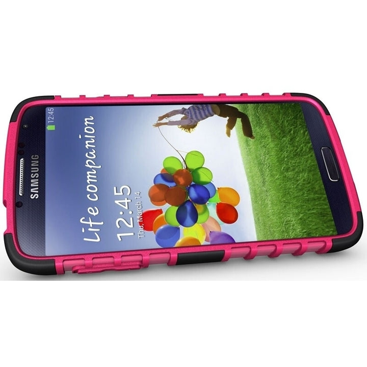 Samsung Galaxy S4 Active / i9295 TPU Slim Rugged Hybrid Stand Case Cover Image 4