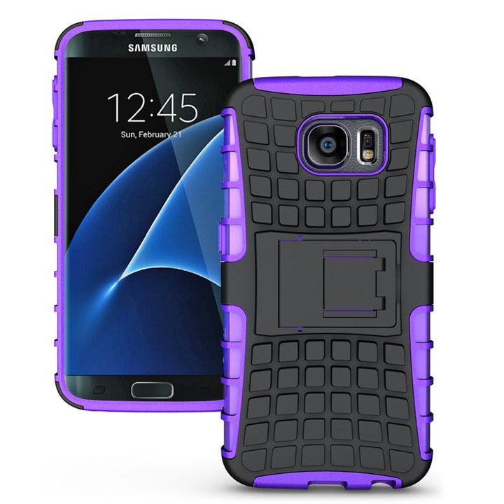 Samsung Galaxy S7 Edge Plus TPU Slim Rugged Hybrid Stand Case Cover Image 4