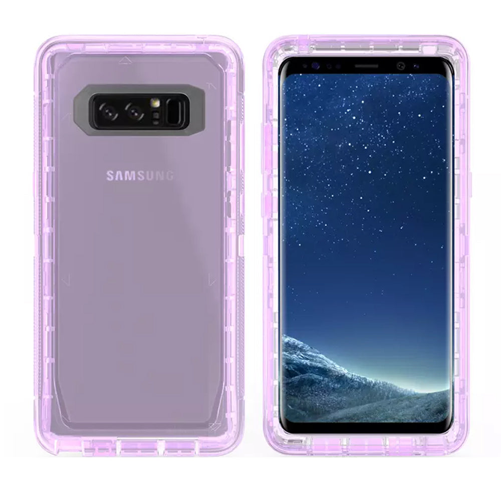 Samsung Galaxy Note 8 Transparent Defender Armor Hybrid Case Cover Image 4