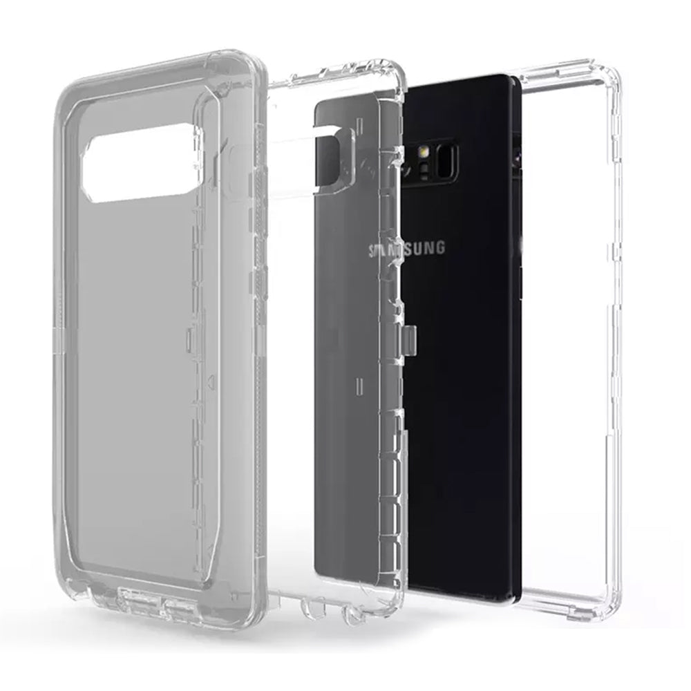 Samsung Galaxy Note 8 Transparent Defender Armor Hybrid Case Cover Image 6