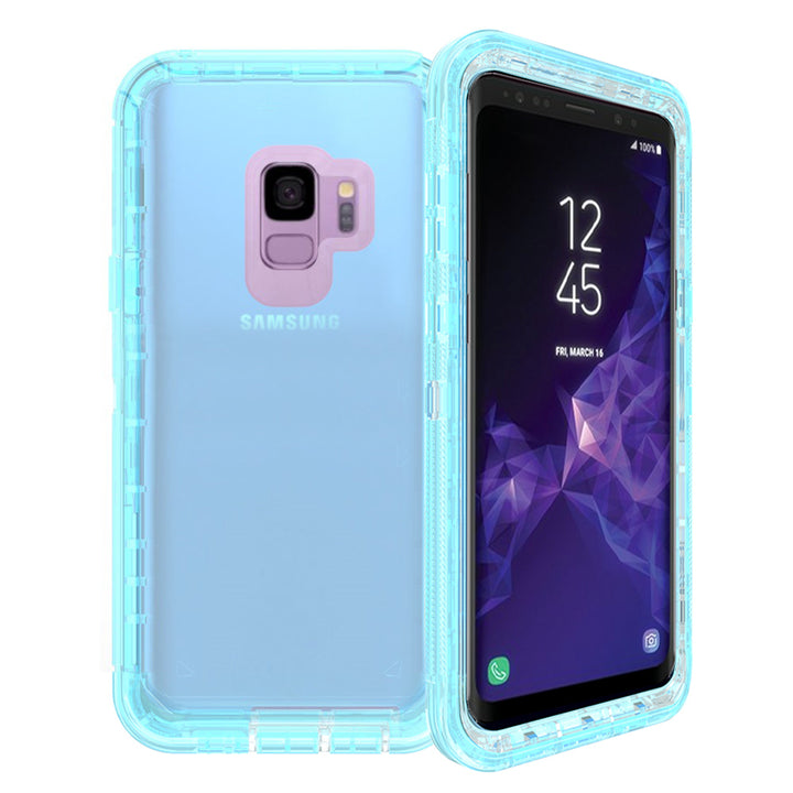 Samsung Galaxy S9 Plus Transparent Defender Armor With Clip Hybrid Case Cover Image 7