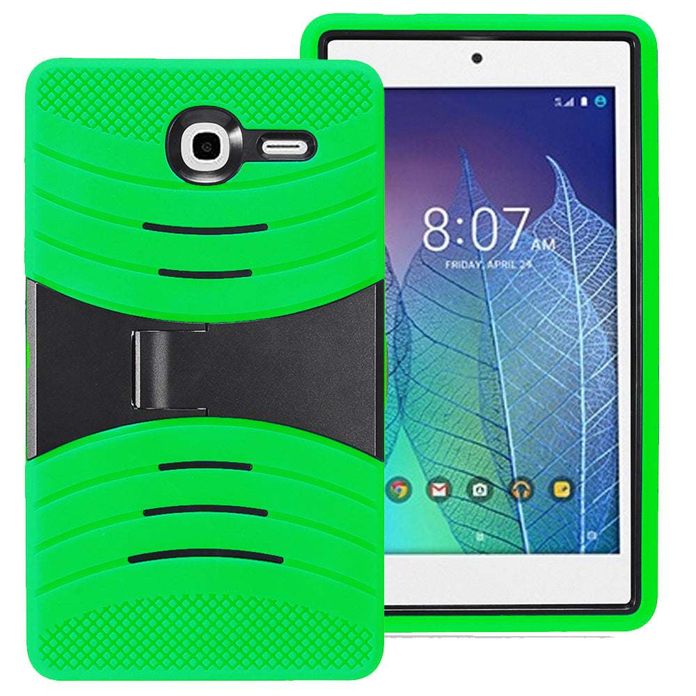 Alcatel One Touch POP 7 LTE / 9015W Hybrid Silicone Case Cover Stand Image 2