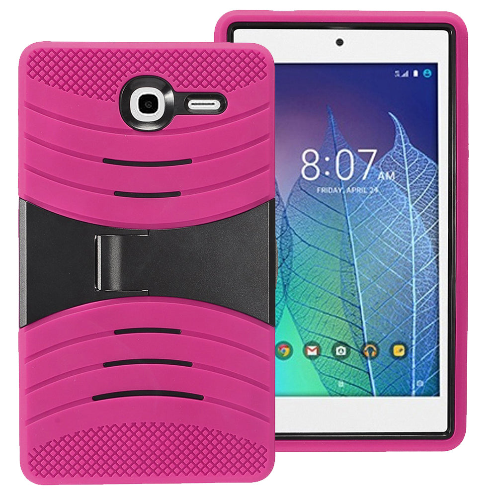 Alcatel One Touch POP 7 LTE / 9015W Hybrid Silicone Case Cover Stand Image 3