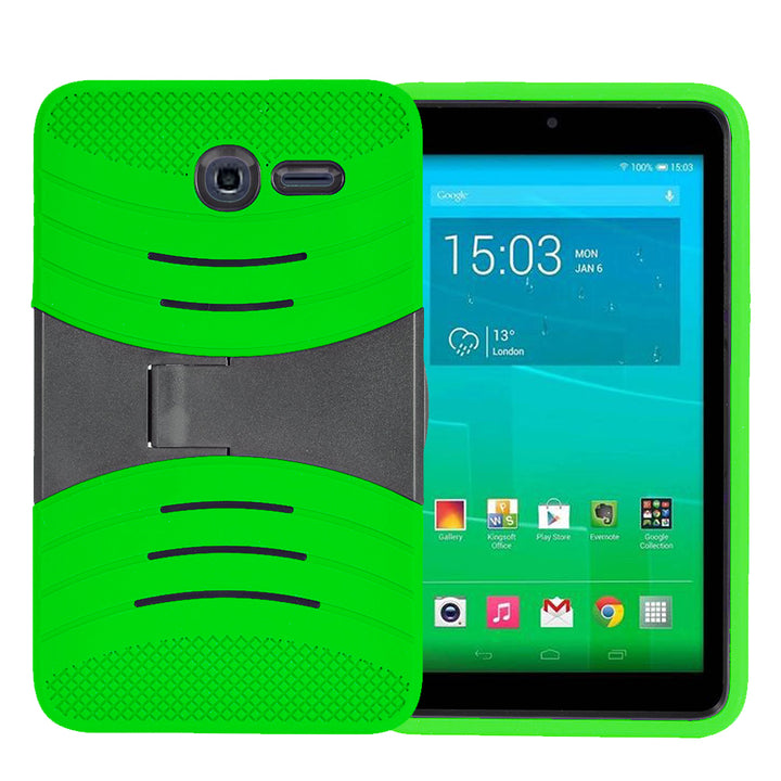 Alcatel OneTouch PIXI 7 Hybrid Silicone Case Cover Stand Image 2