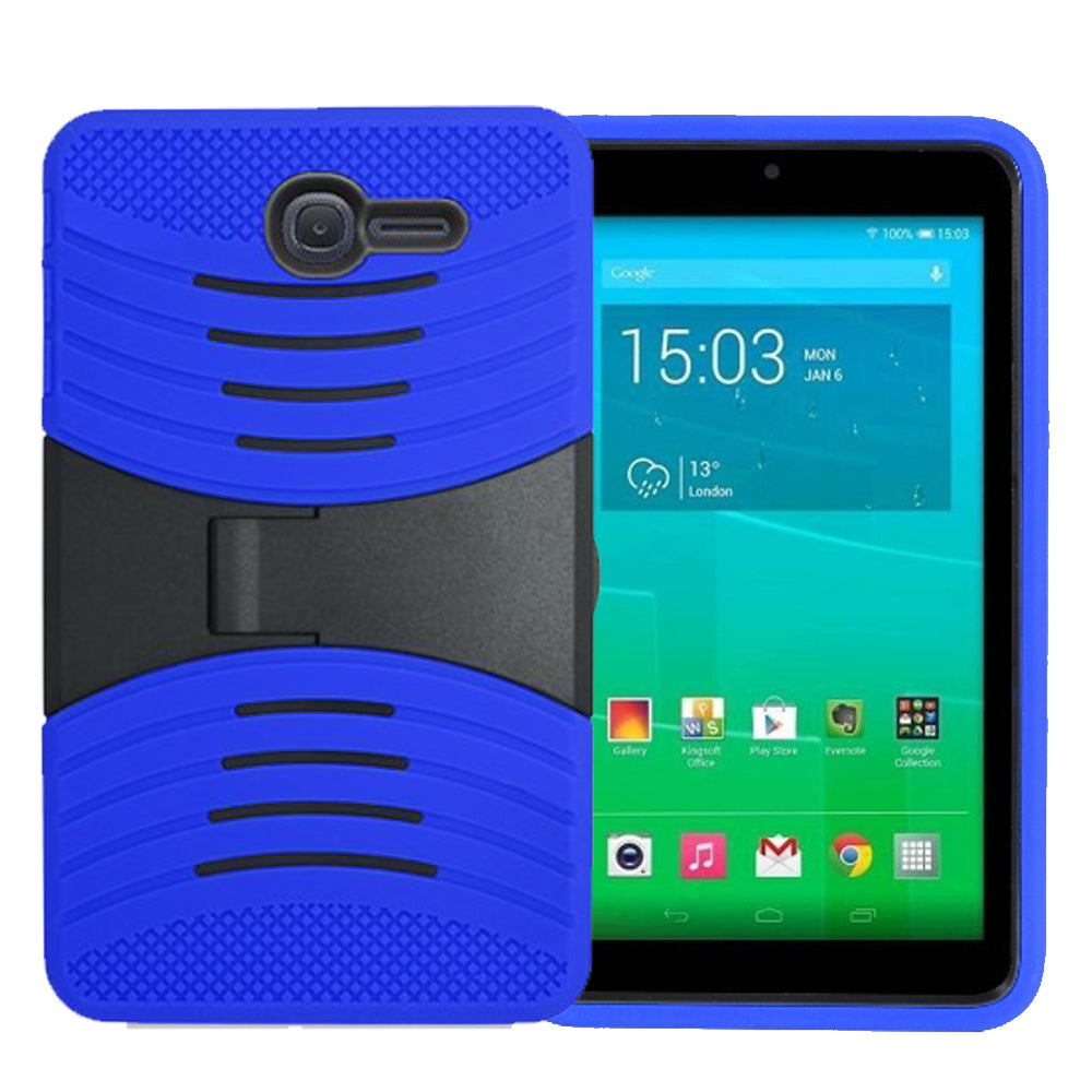 Alcatel OneTouch PIXI 7 Hybrid Silicone Case Cover Stand Image 3