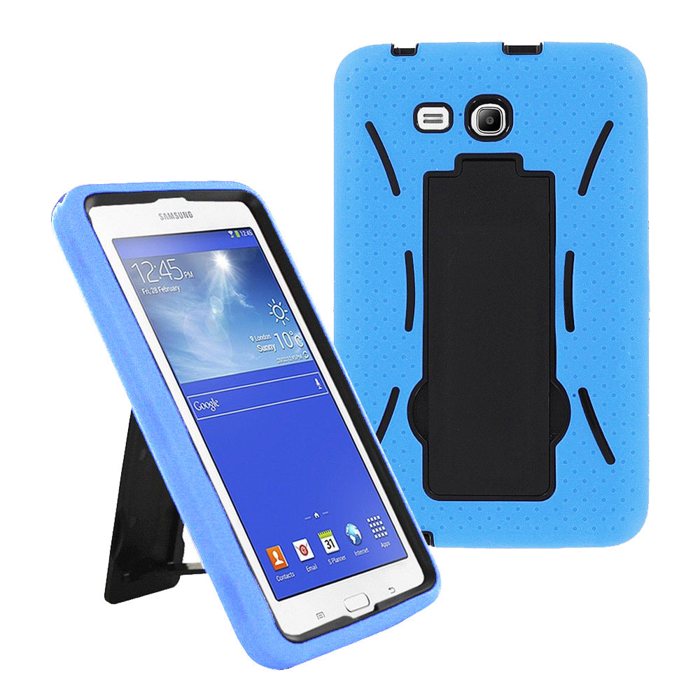 Samsung Galaxy Tab 3 Lite 7.0 / T110 Hybrid Silicone Case Cover Stand Image 4