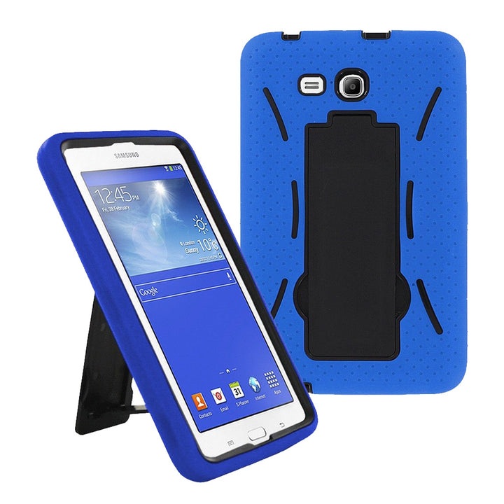 Samsung Galaxy Tab 3 Lite 7.0 / T110 Hybrid Silicone Case Cover Stand Image 4