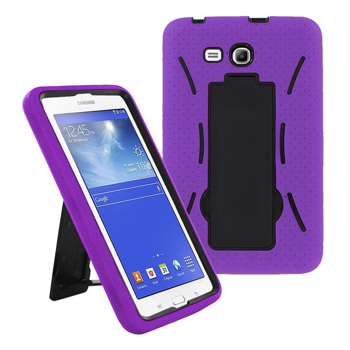 Samsung Galaxy Tab 3 Lite 7.0 / T110 Hybrid Silicone Case Cover Stand Image 6