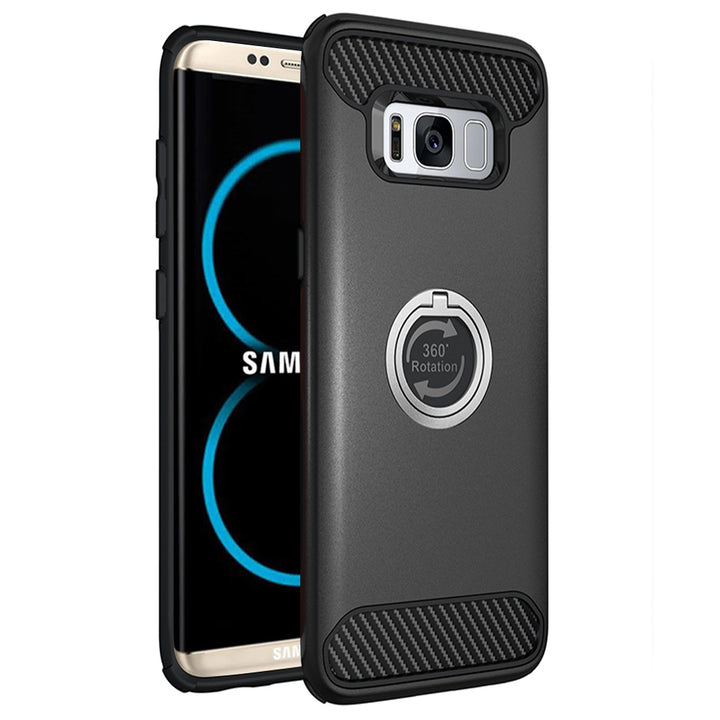 Samsung Galaxy S8 Plus Shockproof Hybrid 360?Ring Stand Case Cover Image 7