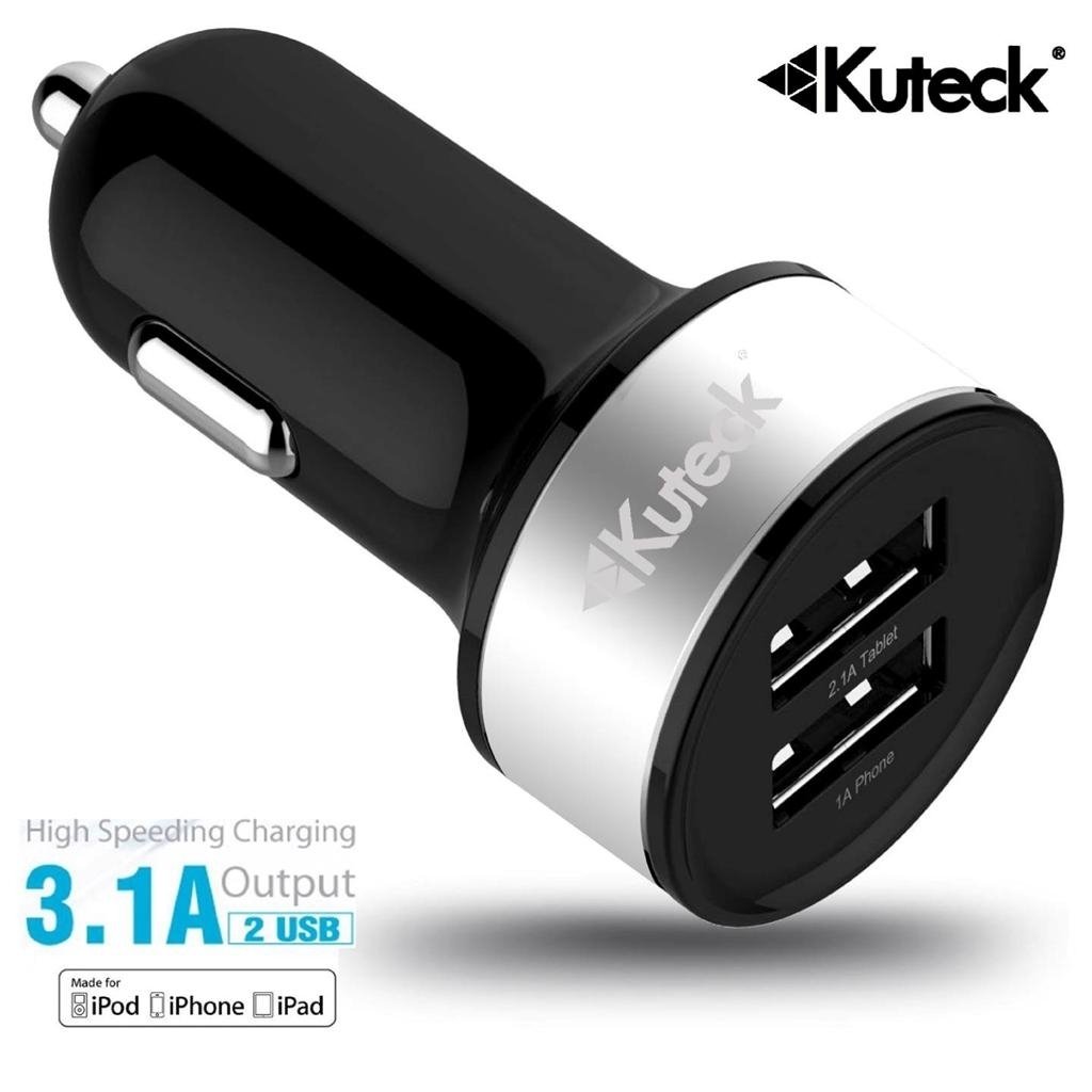 Mini Dual USB Car Charger Adapter Image 1