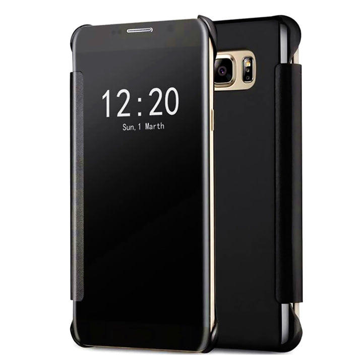 Samsung Galaxy S7 Mirror View Clear Slim Flip Case Cover Image 1