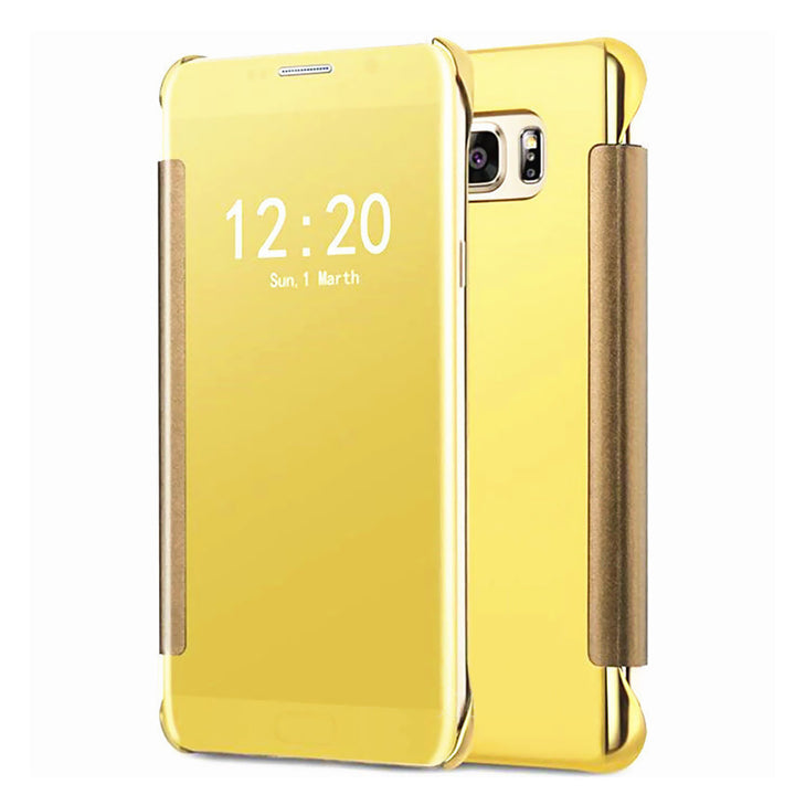 Samsung Galaxy S7 Mirror View Clear Slim Flip Case Cover Image 3